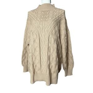 NEW Talbots Cable Knit Mockneck Sweater in Rattan Size 2X